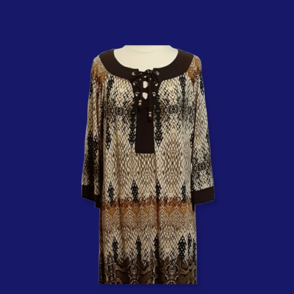 Curations Snake Skin Animal Print Dress - Picture 9 of 16
